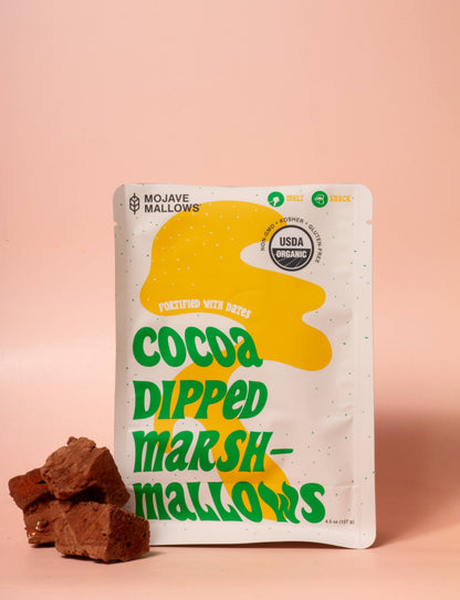 Cocoa Dipped Marshmallows - Organic, Non-GMO, Gluten-Free