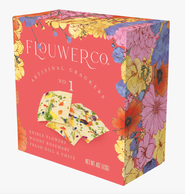 Edible Flower No. 1 Artisanal Crackers