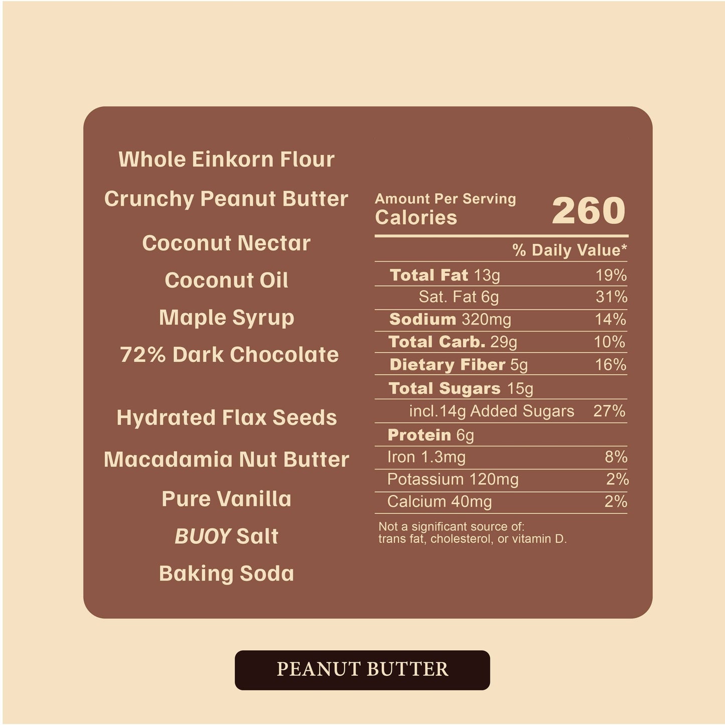 Peanut Butter Chocolate Clean Cookie