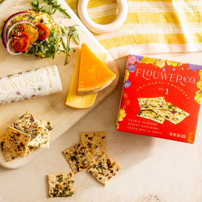 Edible Flower No. 1 Artisanal Crackers