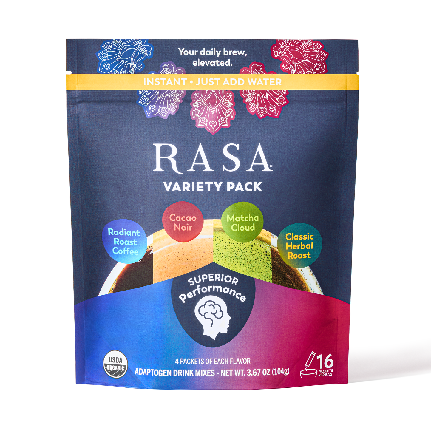 The Rasa Variety Pack, 4 Flavors, 16 Single-Serve Packs