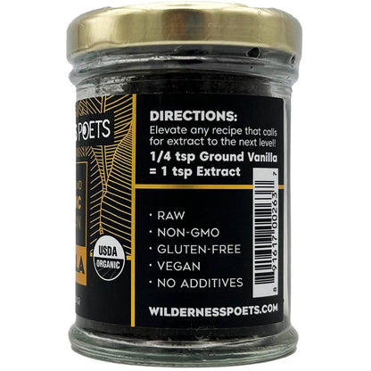 Organic Pure Vanilla Powder: .5 oz