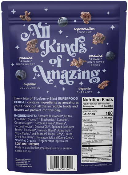 Superfood Cereal - Blueberry Blast 9oz