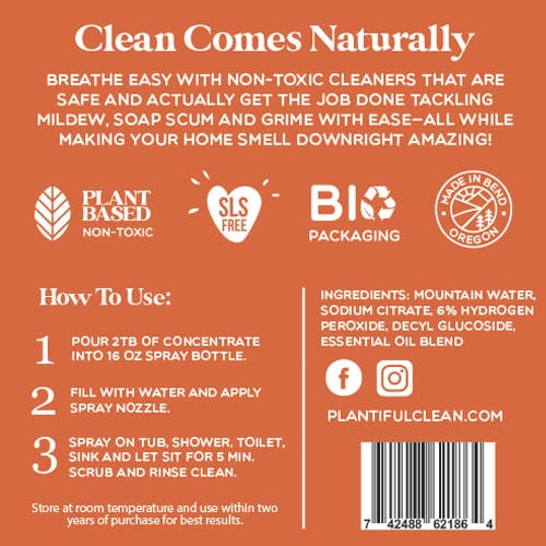Bathroom Cleaner Concentrate 2x: Mint & Eucalyptus