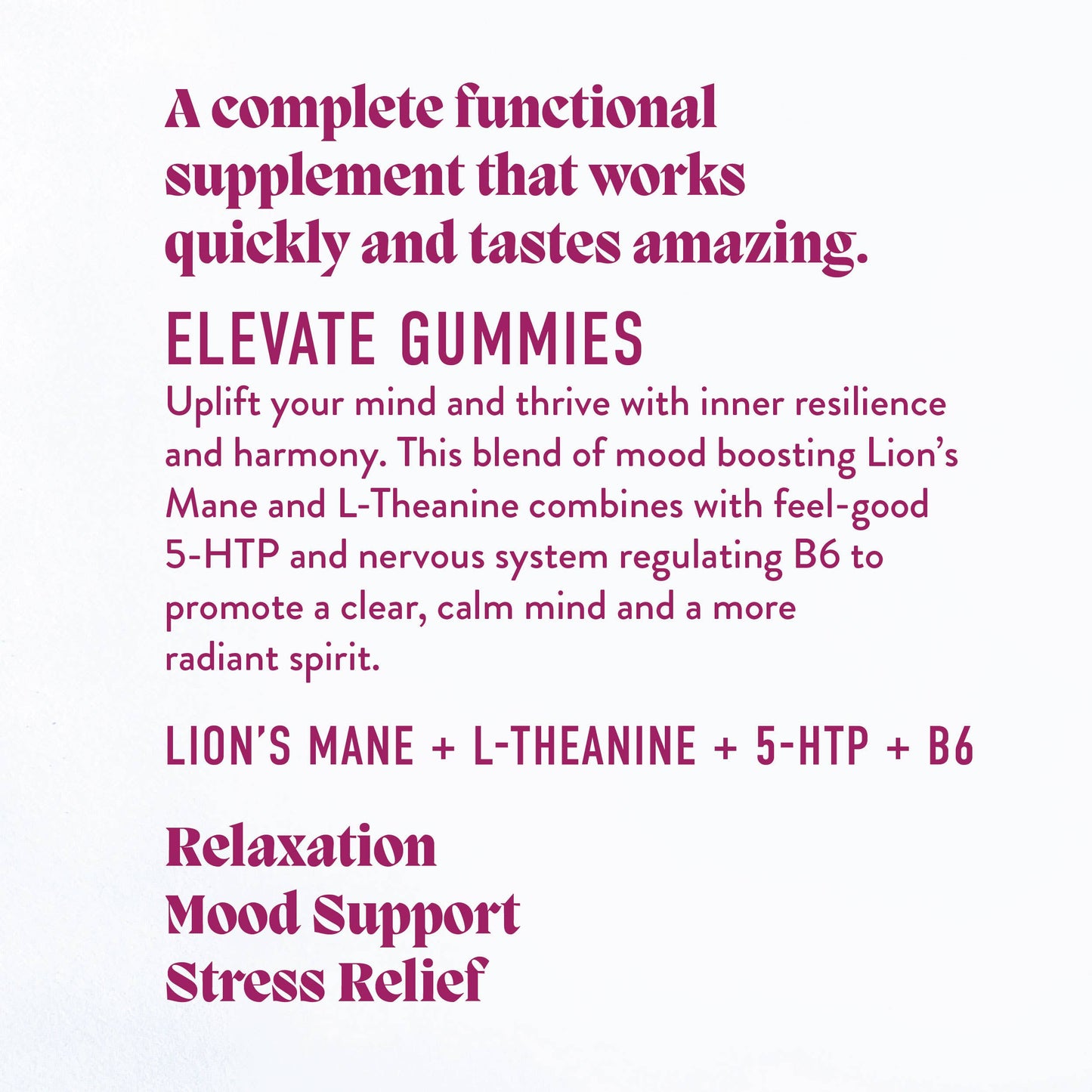 Elevate Mushroom Gummies (5) for Mood