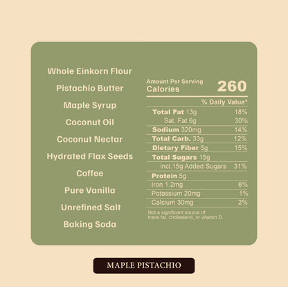 Maple Pistachio Clean Cookie