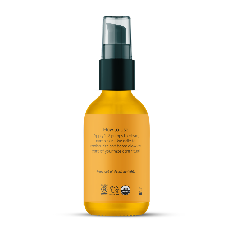 Badger Seabuckthorn Beauty Oil, Antioxidant Rich Facial Oil: 1 fl oz Glass Bottle