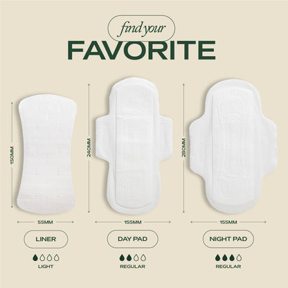 Organic Sustainable Hemp Regular Pads