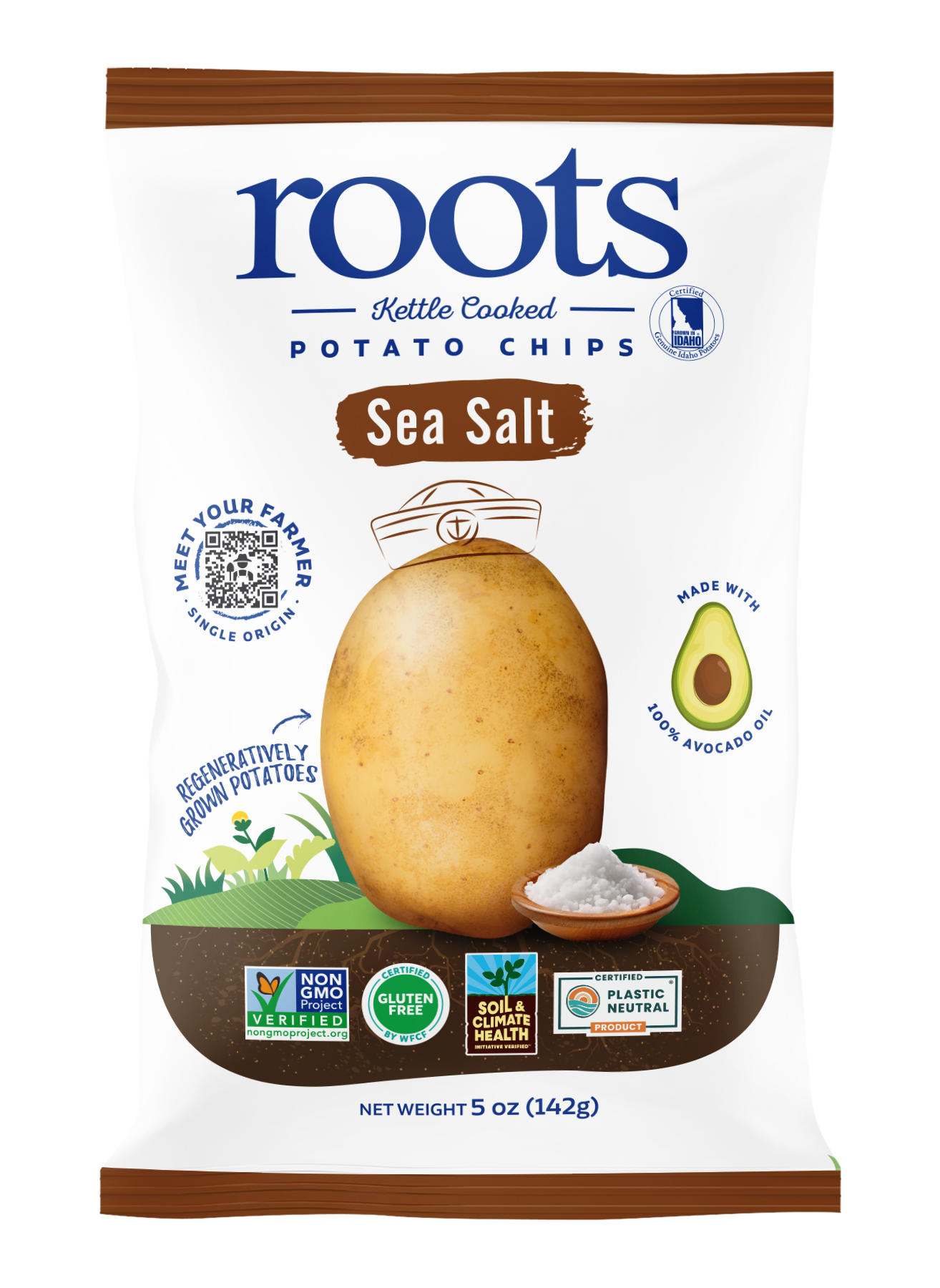 Sea Salt Kettle Potato Chips, 5oz