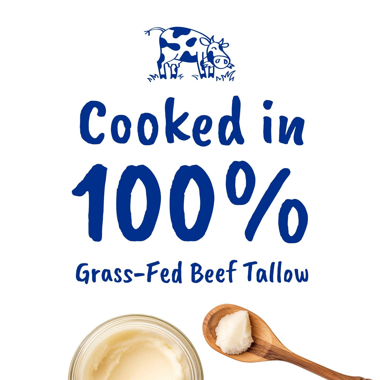 Tallow Sea Salt Kettle Cooked Potato Chips – Rich, Savory Flavor – Regenerative Idaho Potatoes Cooked in 100% Grass-Fed Beef Tallow, 1 oz