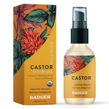 Badger Castor Hair Oil for Hair Growth and Restoration