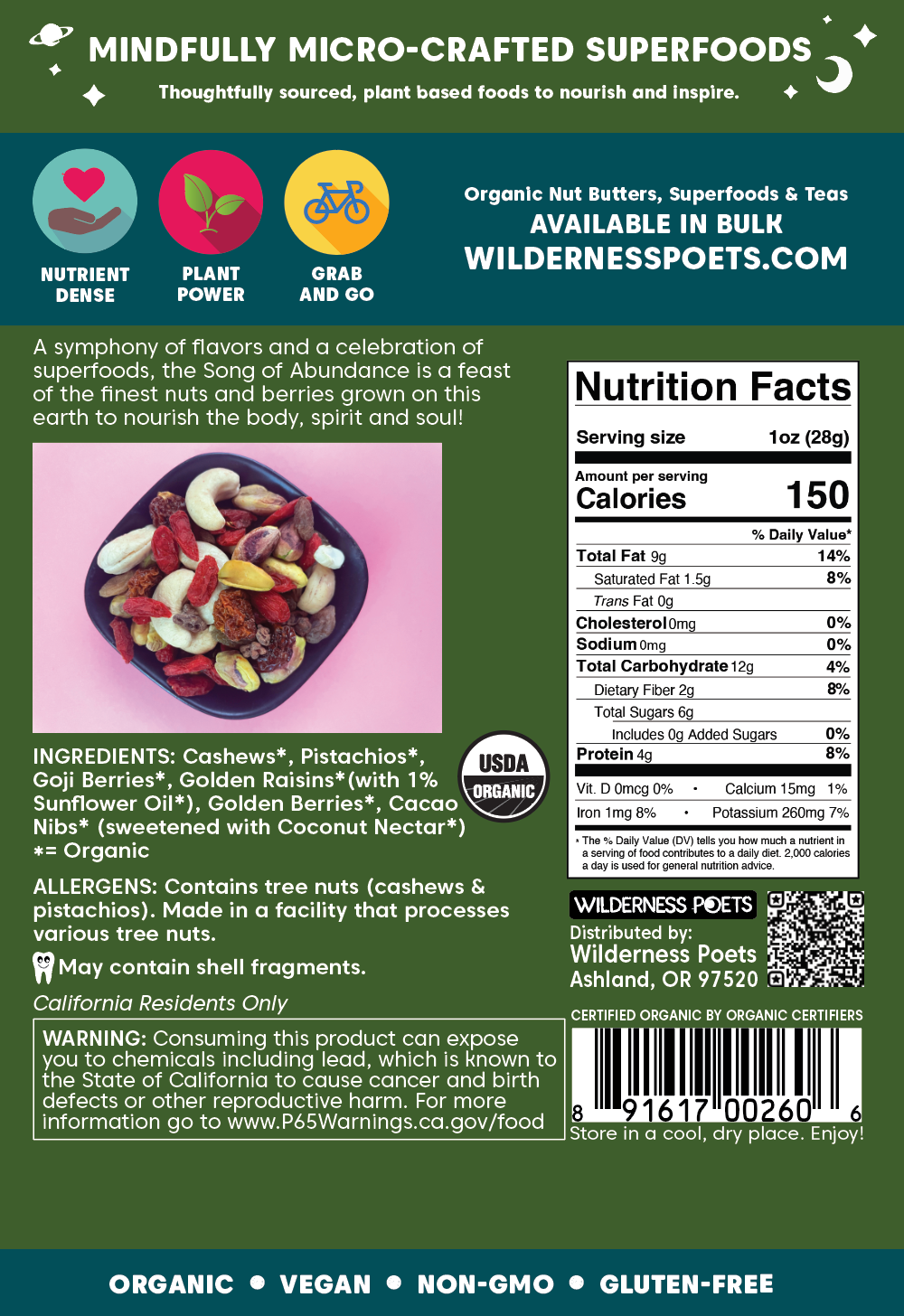 Wild Mix: Song of Abundance: 3.25 oz.