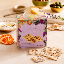 Edible Flower Apéritif Artisanal Crackers
