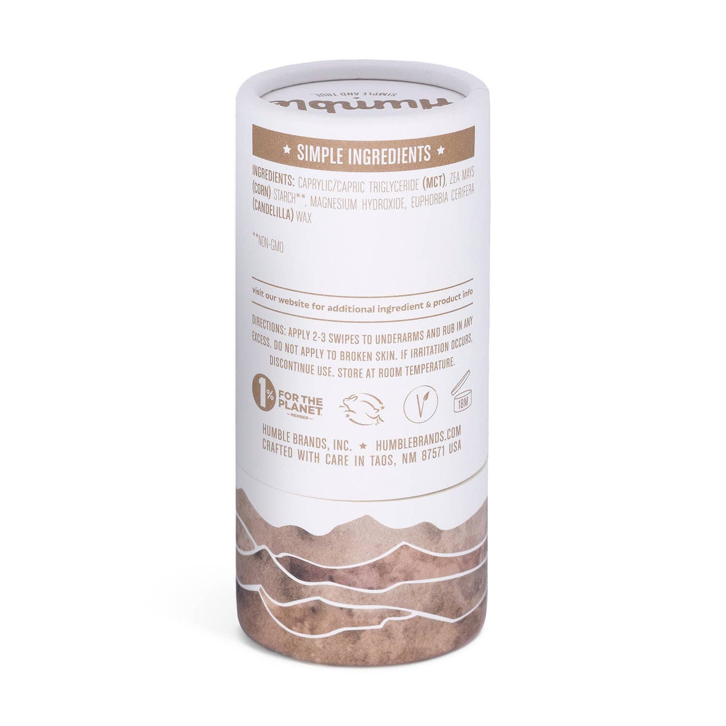 Simply Unscented Vegan & Sensitive Plastic Free Deodorant