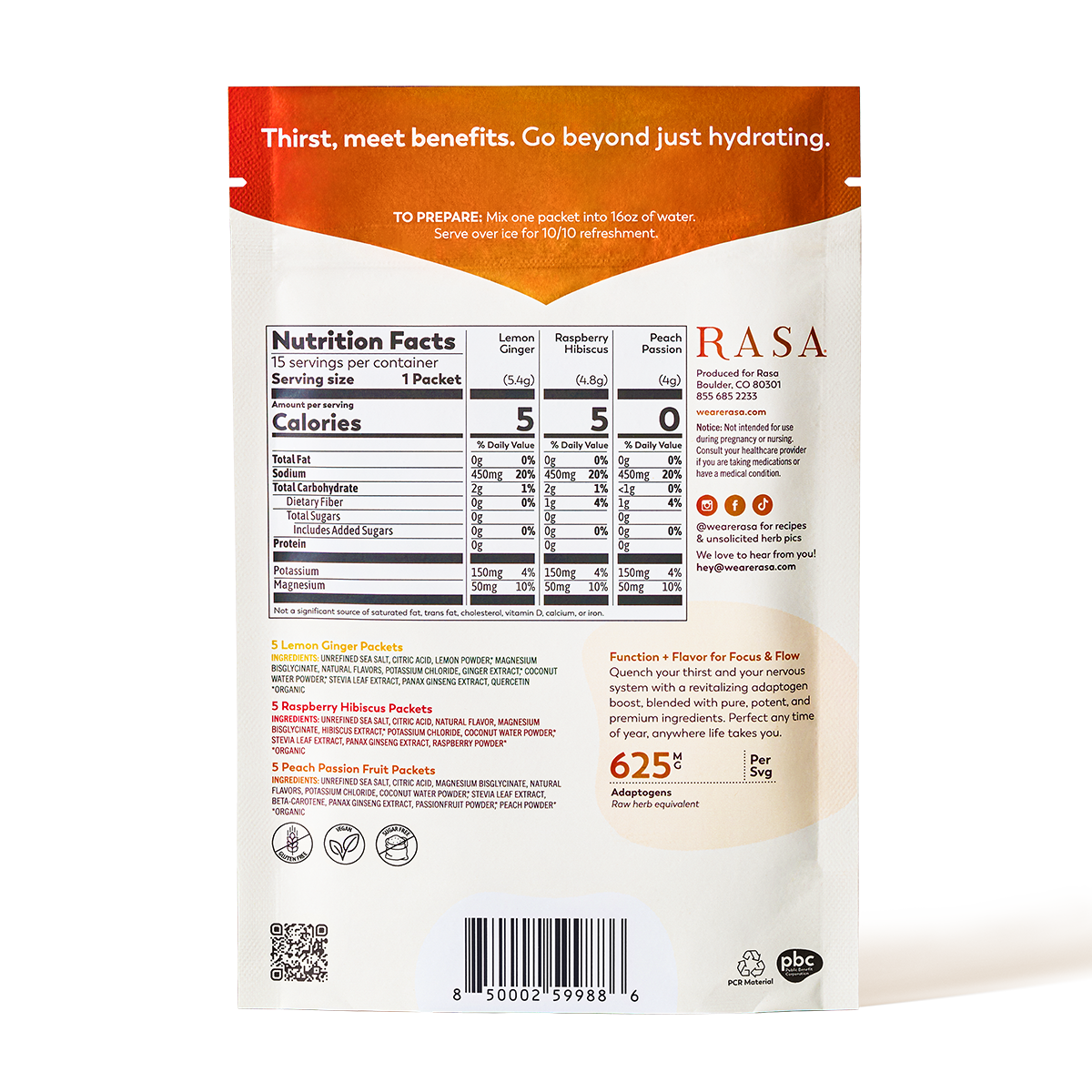 Hydration Variety Pack, 3 Flavors, 15 Single-Serve Packs