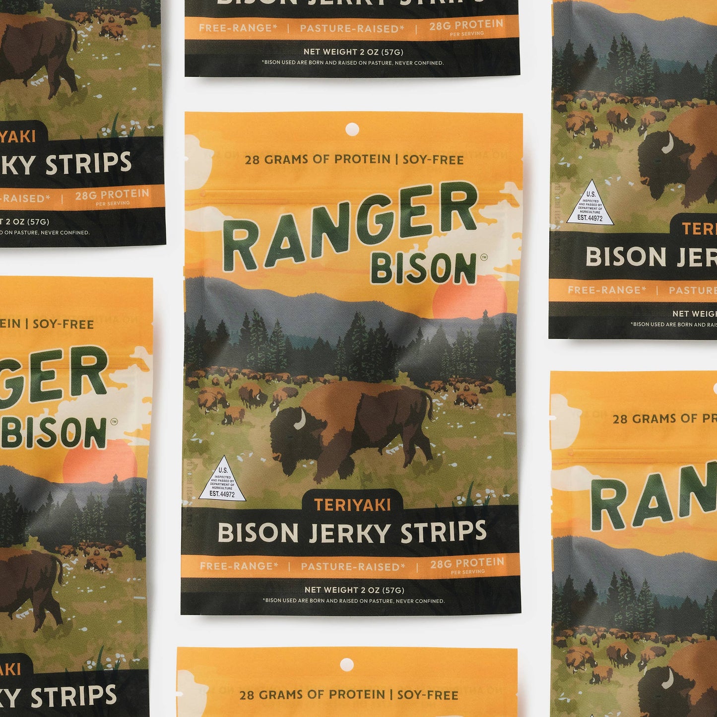 Teriyaki Bison Jerky Strips (Soy-Free)