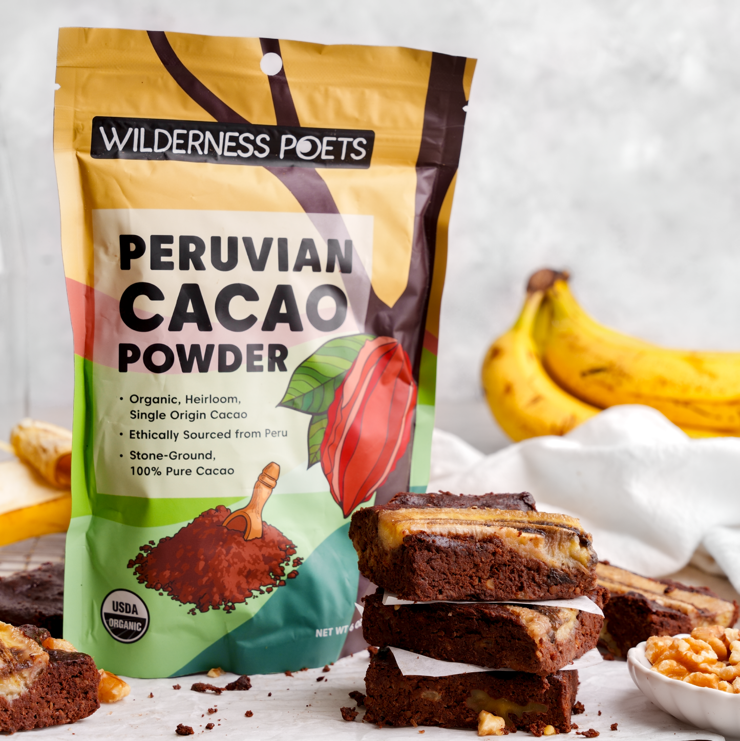 Organic Cacao Powder - Peru: 6 oz