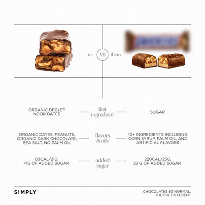 Chocolate Date Bars - Salted Peanut, 4.5 oz