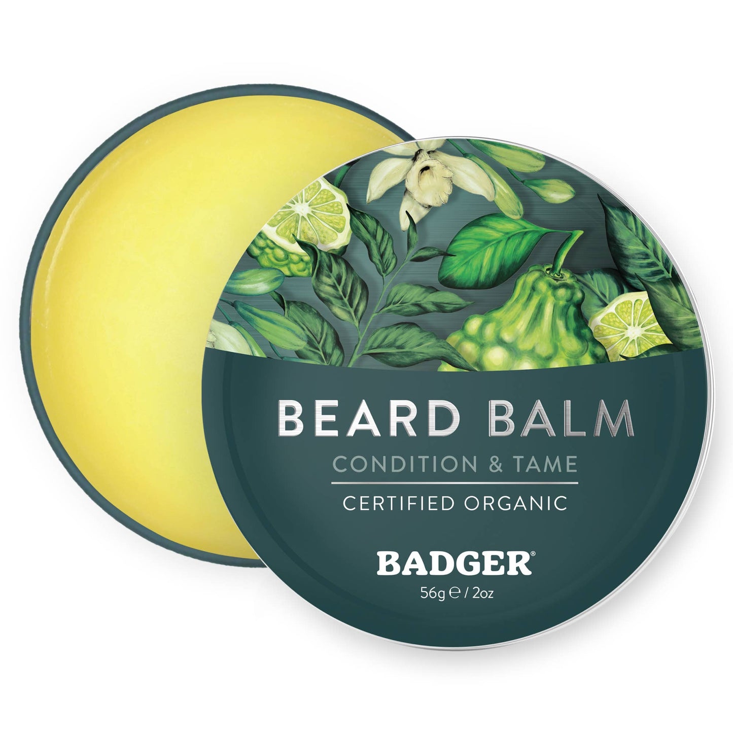 Badger Beard Balm, Organic Facial Hair Styling Balm: 2 oz Tin