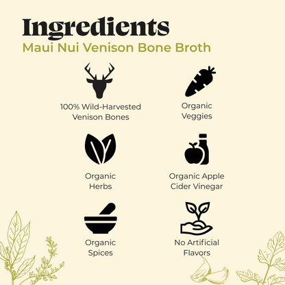 Maui Nui Venison Bone Broth, 16.9oz