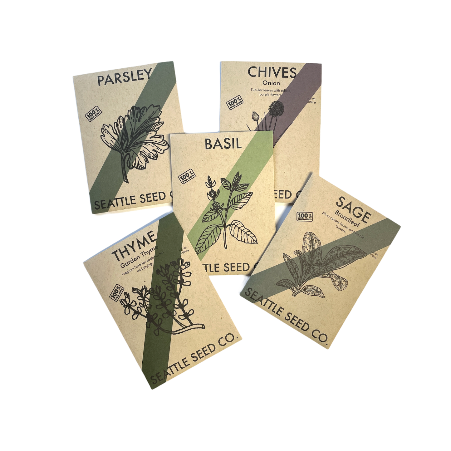 Culinary Herb Garden, Non-GMO Seed Collection