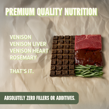 Venison Treat & Snack Bar for Active Dogs