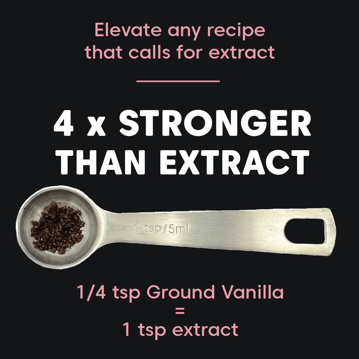 Organic Pure Vanilla Powder: .5 oz