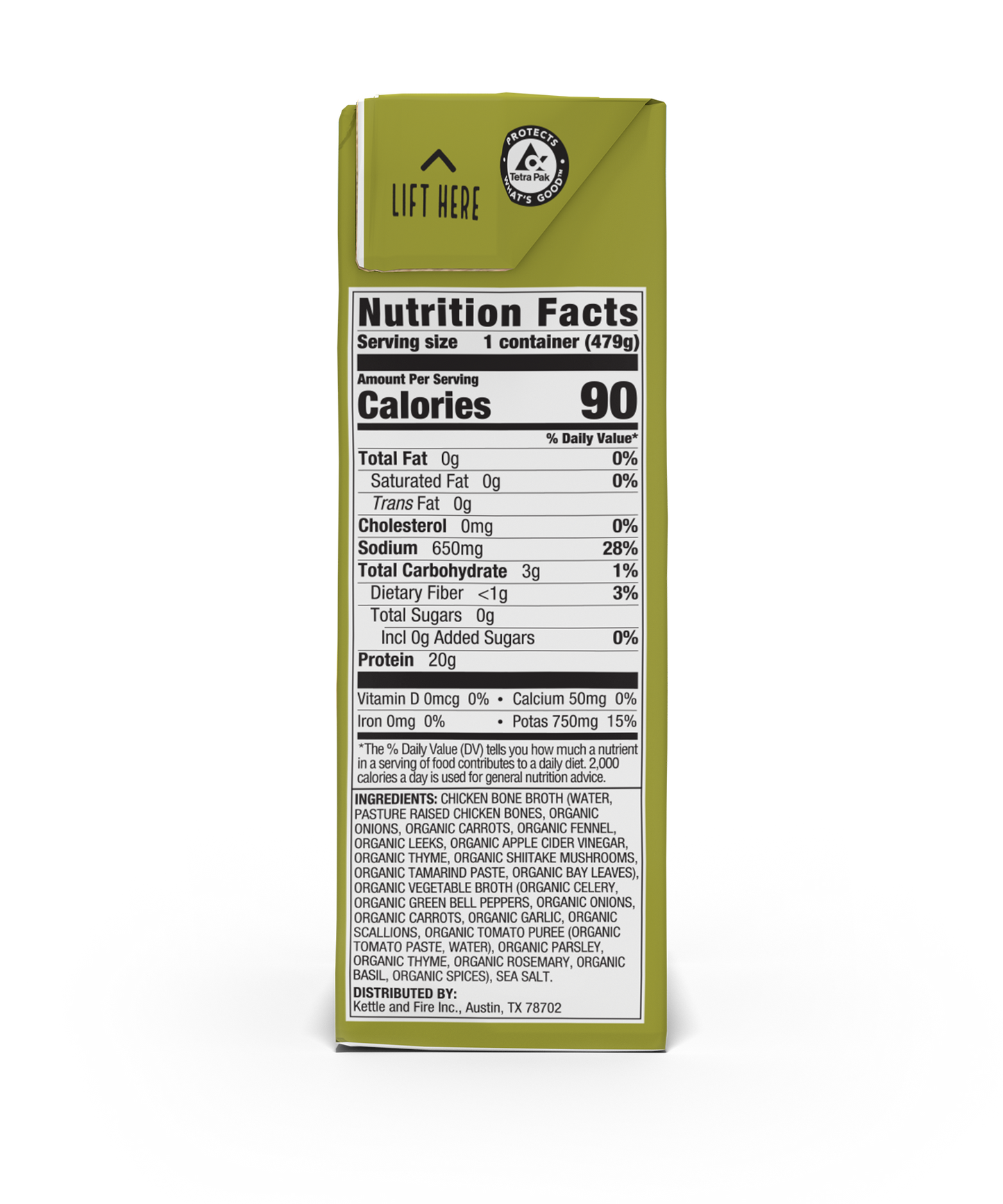 Regenerative Chicken Bone Broth, 16.9oz