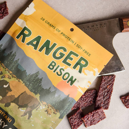 Teriyaki Bison Jerky Strips (Soy-Free)