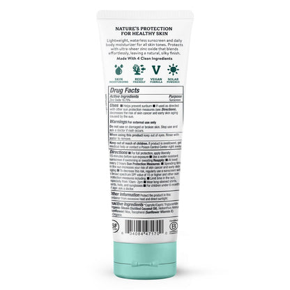 Badger Mineral Daily Sunscreen SPF 30, with Zinc Oxide: 4 fl oz tube