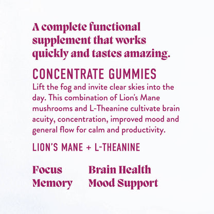 Concentrate Mushroom Gummies (5) for Focus