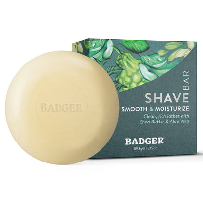 Badger Shave Bar, Organic Moisturizing Shave Soap: 3.15 oz Bar