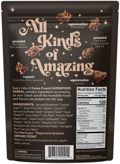 Superfood Cereal - Cacao Crunch 9oz