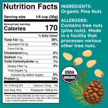 Organic Pine Nuts: 3.5 oz