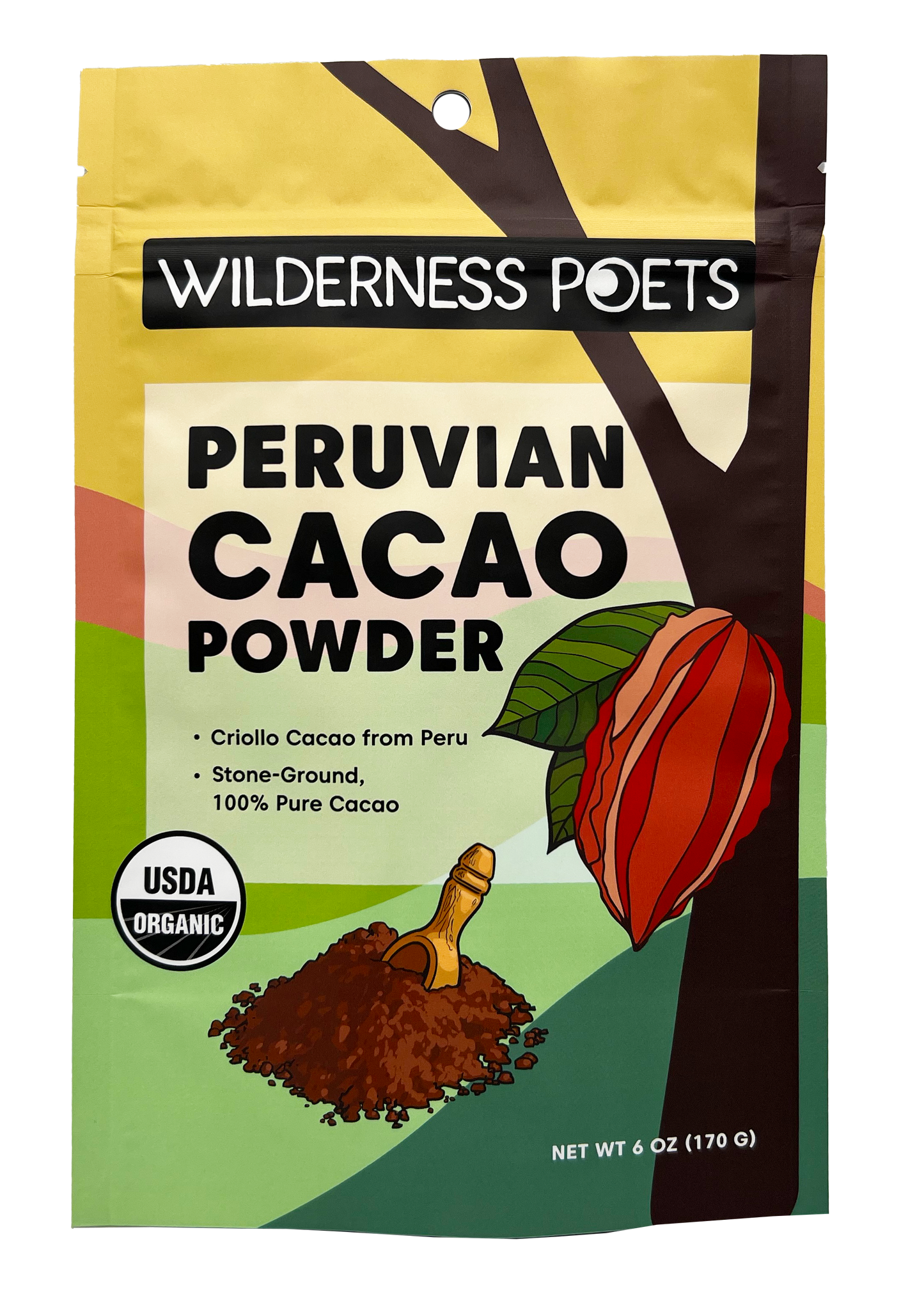 Organic Cacao Powder - Peru: 6 oz