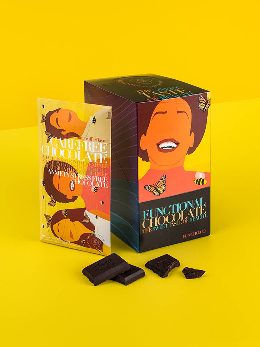 Carefree Chocolate - Stress & Anxiety Formula - Mellow Mint