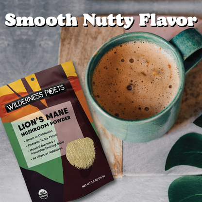 Organic Lion's Mane Mushroom Powder: 3.5 oz.