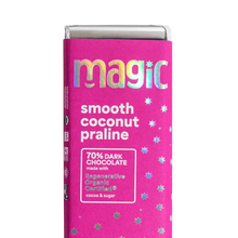 Magic Chocolate, Smooth Coconut Praline Bar - 70% Dark Chocolate Bar