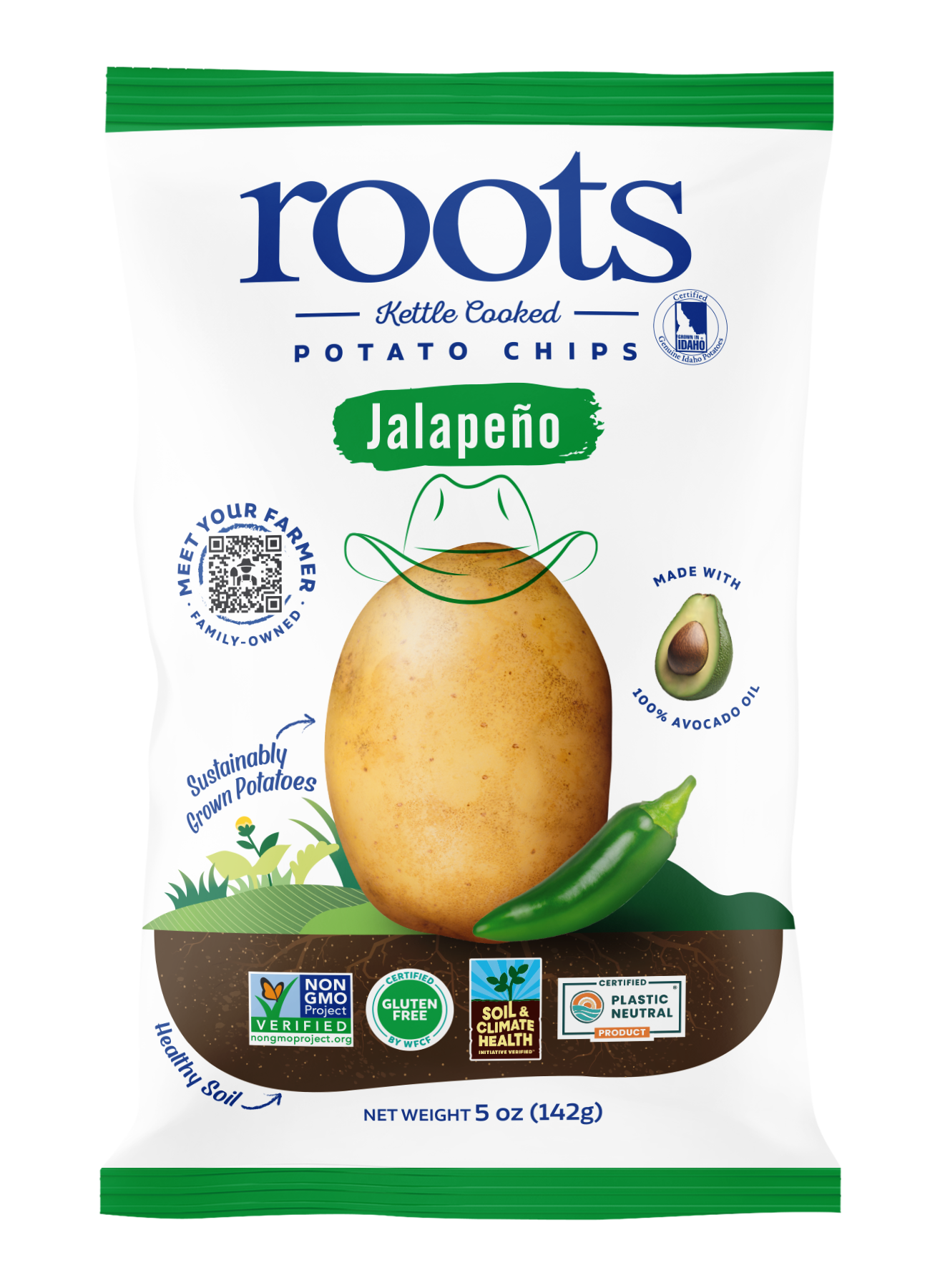 Jalapeno Kettle Potato Chips, 5oz