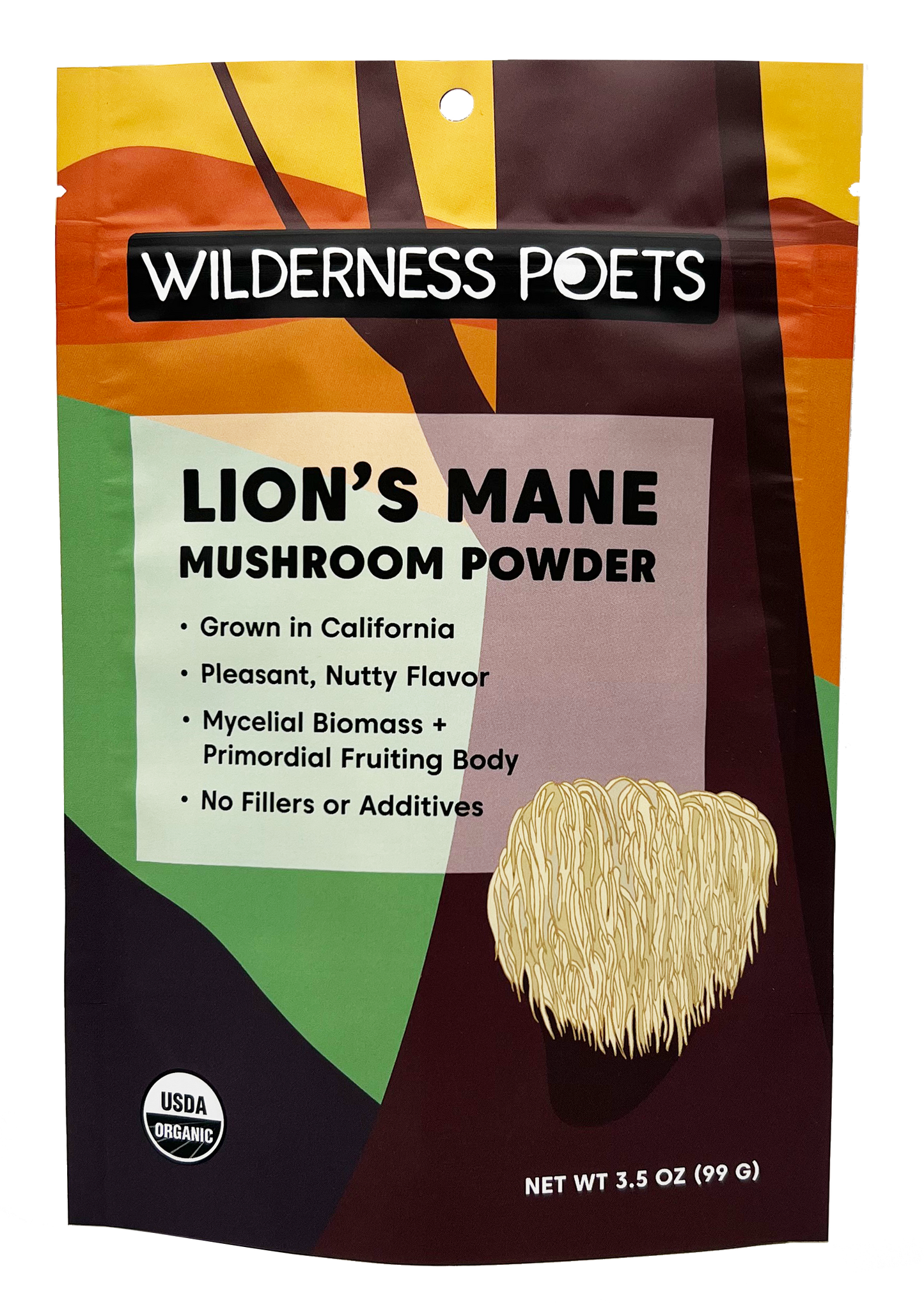 Organic Lion's Mane Mushroom Powder: 3.5 oz.