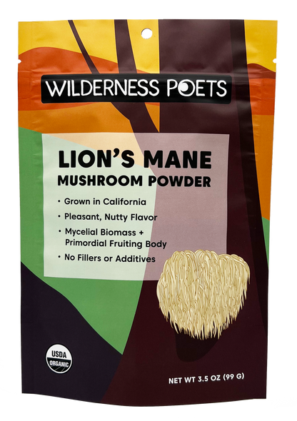 Organic Lion's Mane Mushroom Powder: 3.5 oz.