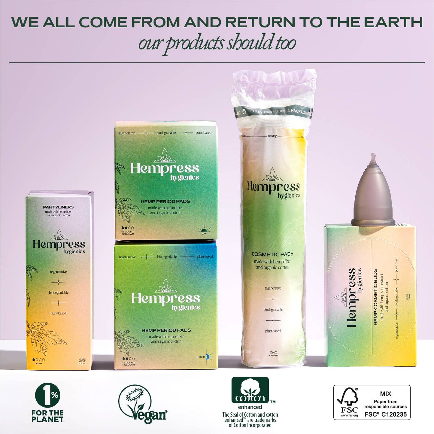 Organic Sustainable Hemp Liners