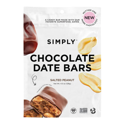 Chocolate Date Bars - Salted Peanut, 4.5 oz